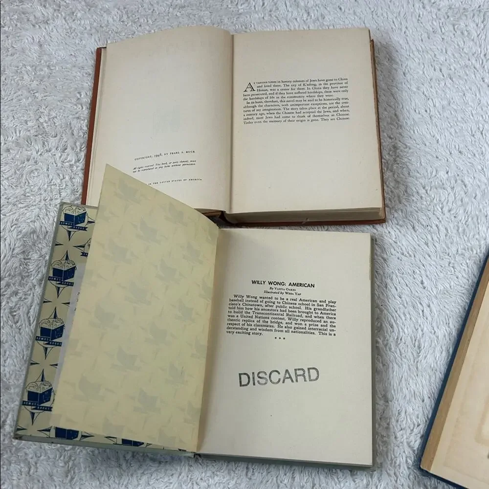 Vintage Book Lot - Willy‎ Wong American, Peony, Marie Antoinette